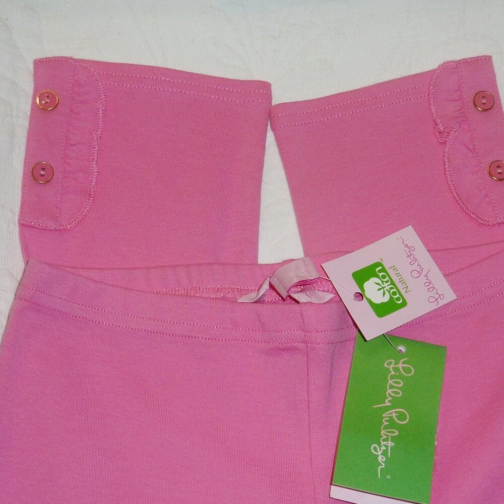 NWT Lilly Pulitzer Girl's Hot Pink Taryn Leggings Size Girl's 8